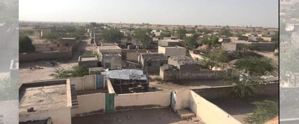 عصابة الحوثي تدمر منزل مواطن في حيس