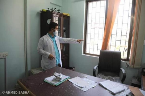 مليشيات الحوثي تقصف مستشفى الأمل بمحافظة تعز