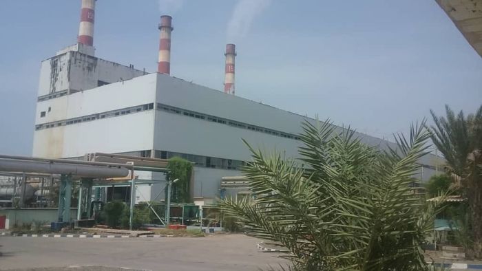 توقف محطة كهرباء "الرئيس" عن الخدمة في عدن